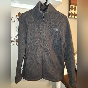 The North Face Women's Crescent Full Zip Fleece Jacket,Grey,Large